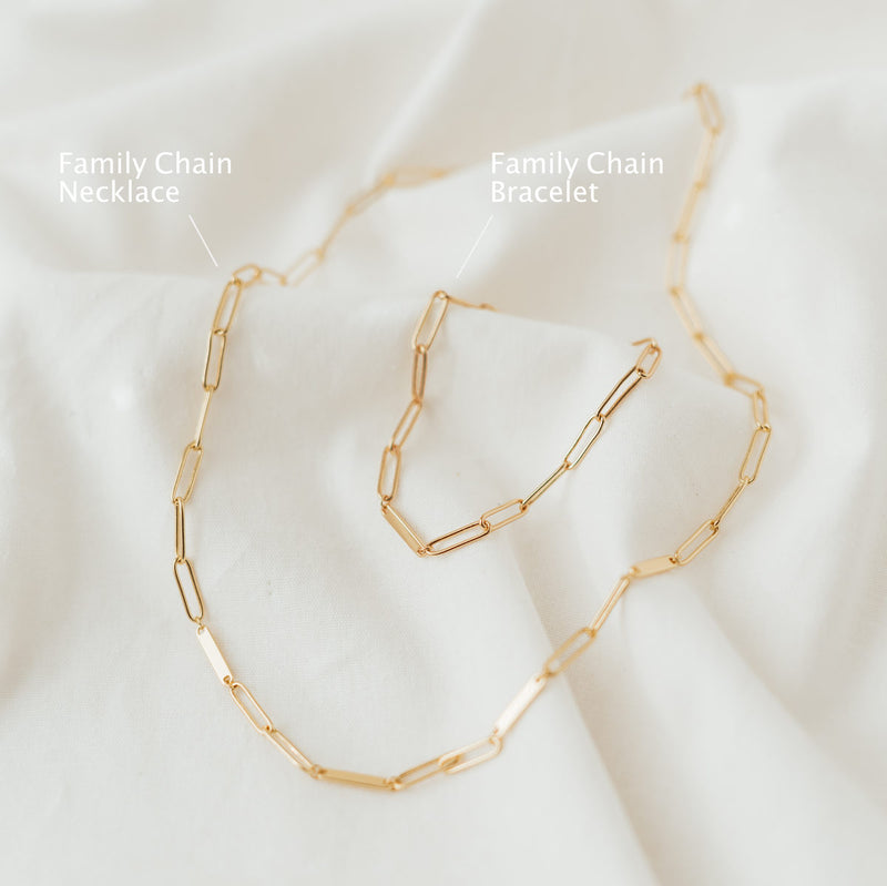 Family Chain Bracelet Gold